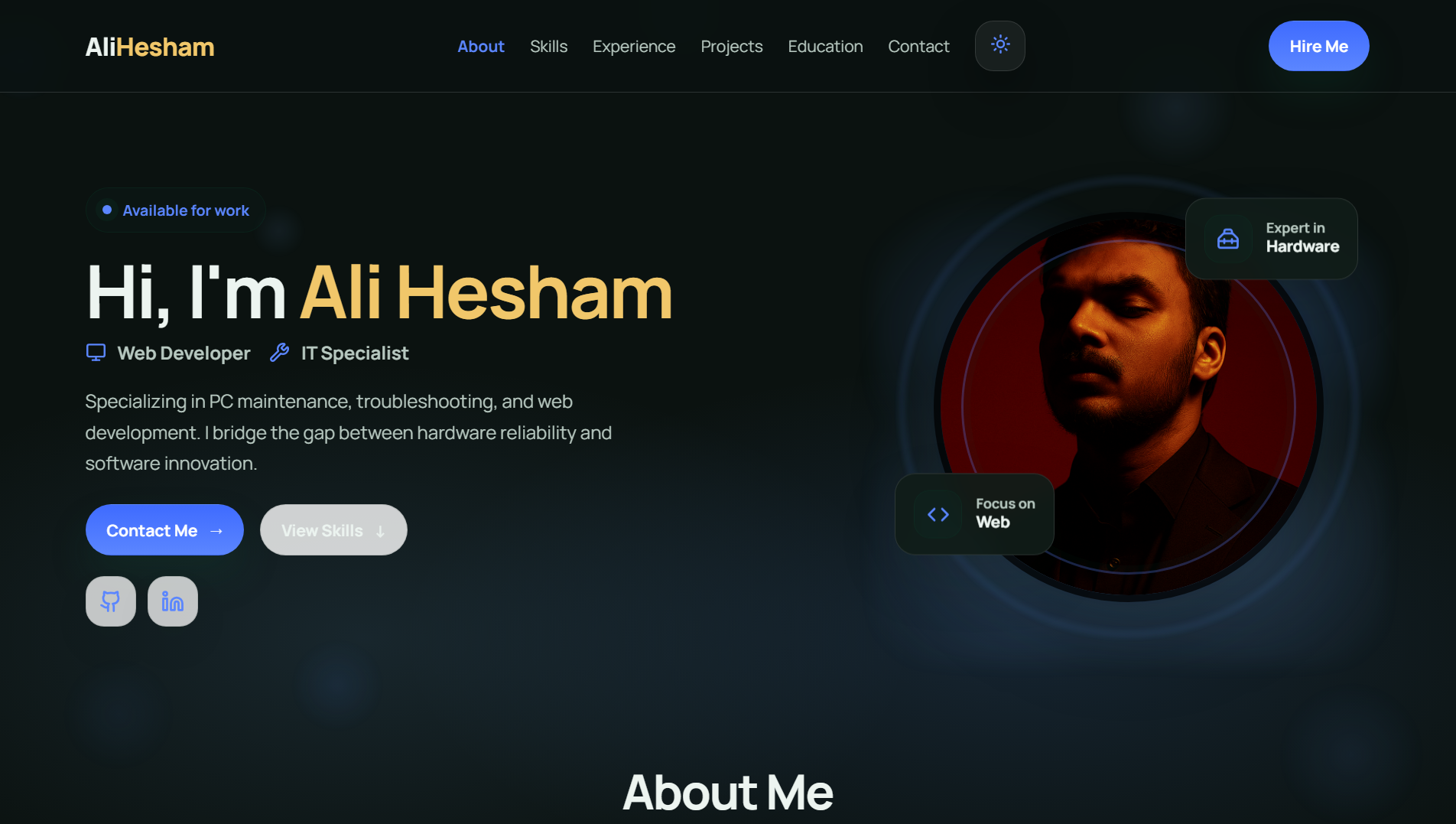 Personal Portfolio Website